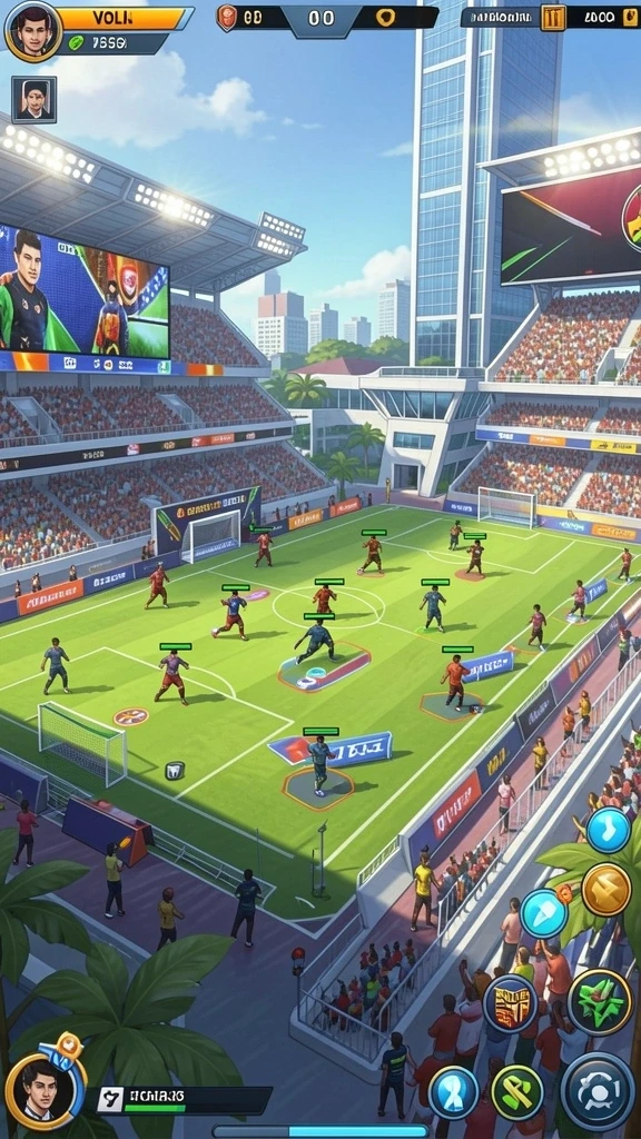 Layar utama permainan dengan berbagai pilihan slot.