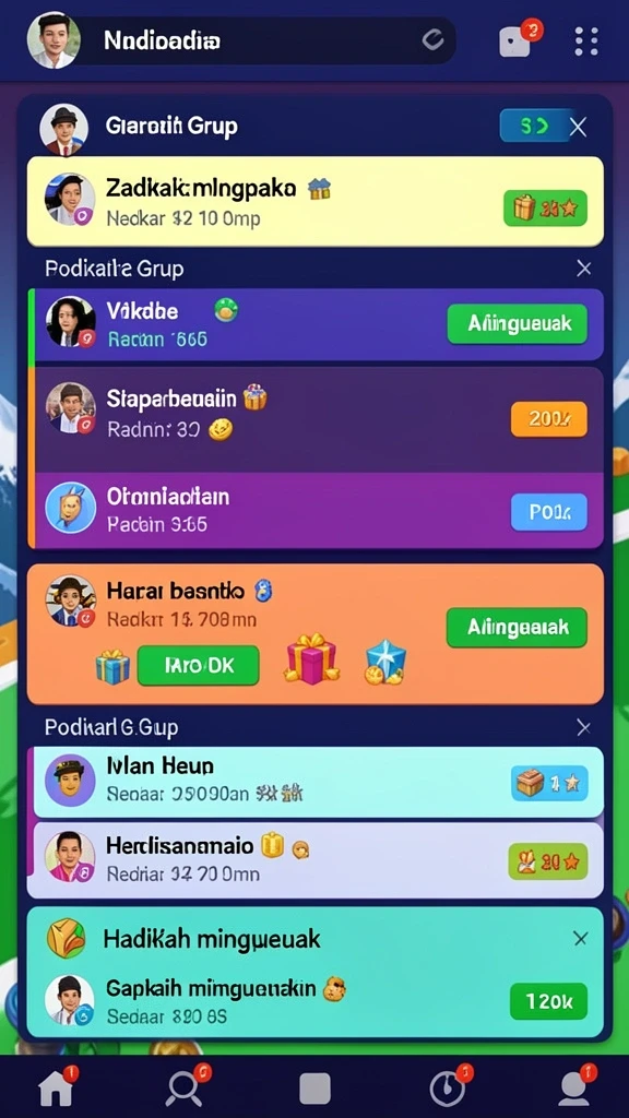 Fitur pencarian untuk menemukan tayangan favorit Anda.