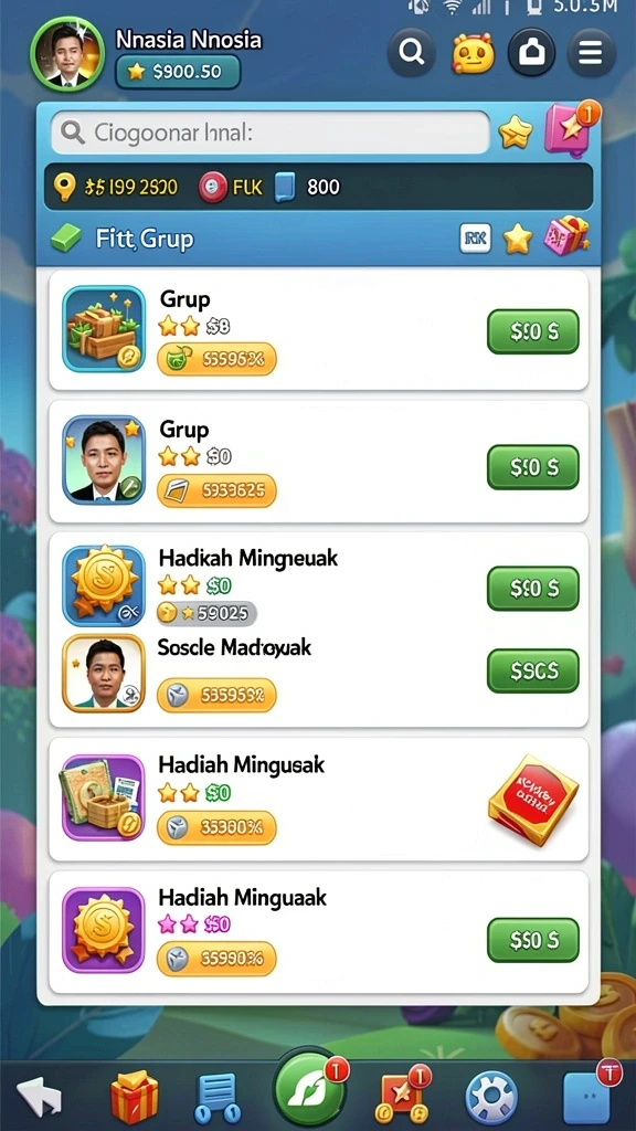 Tampilan antarmuka yang user-friendly.