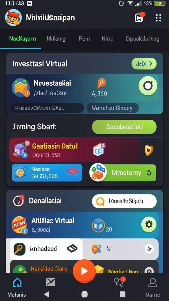 Fitur tantangan harian yang membuat permainan semakin menarik.