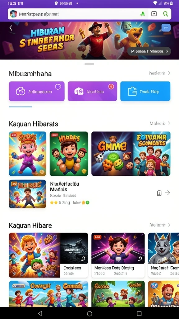 Screenshot menampilkan berbagai pilihan tema slot yang menarik.