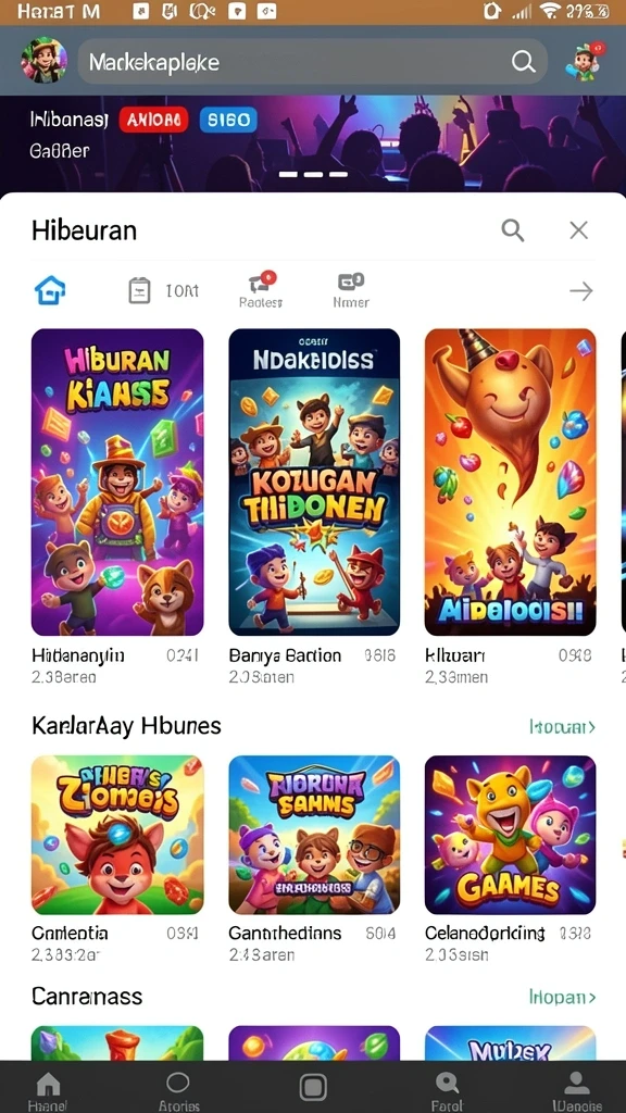 Leaderboard yang menunjukkan peringkat pemain secara global.