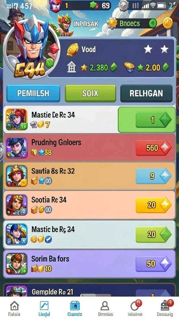 Karakter sepak bola ikonik dalam game.