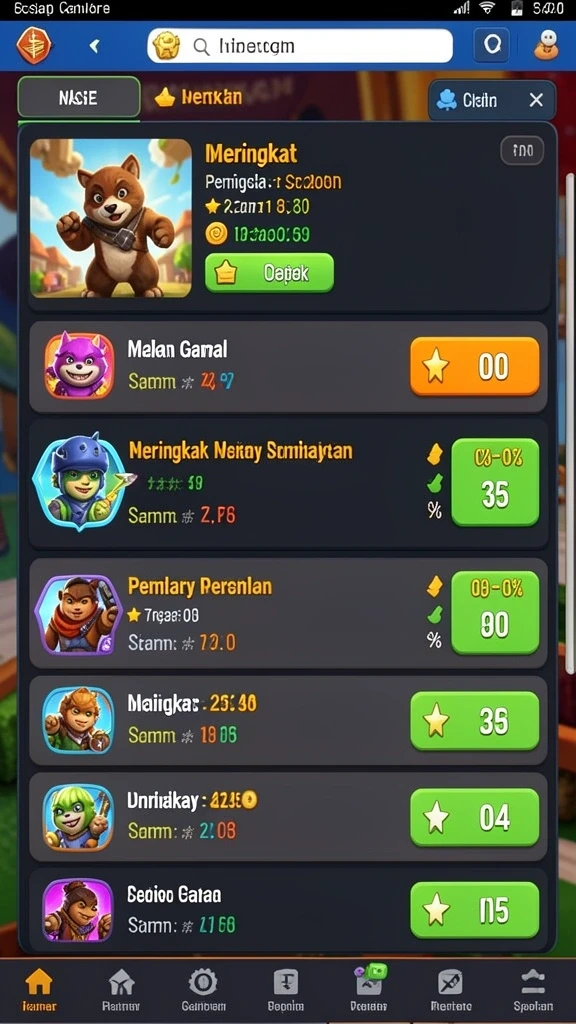 Banyak pilihan mesin slot yang seru.