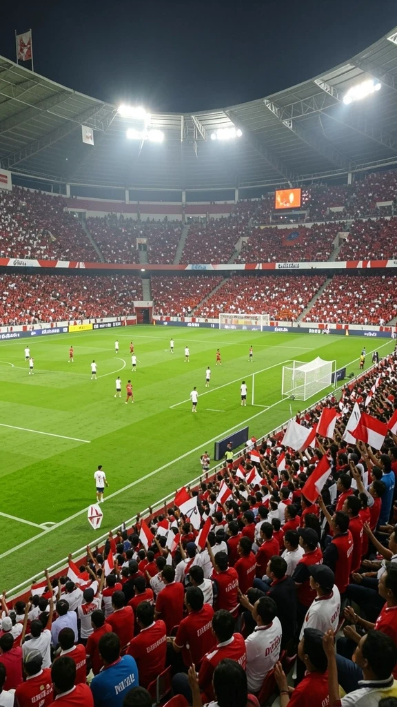 Suasana permainan yang penuh warna dan menghibur.