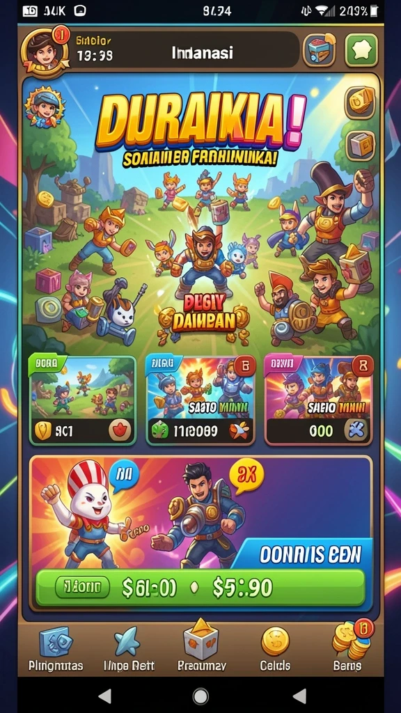 Screenshot dari mode permainan yang mendebarkan.
