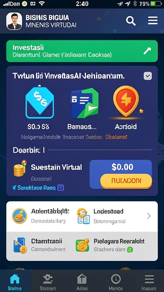Fitur live chat untuk interaksi sosial.