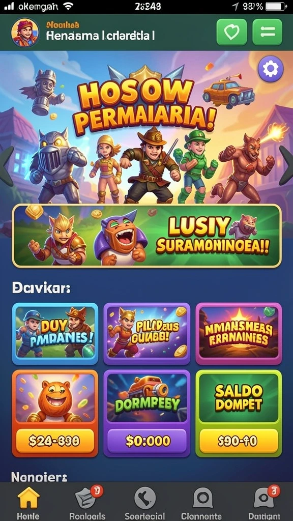 Tampilan antarmuka pengguna yang menarik.