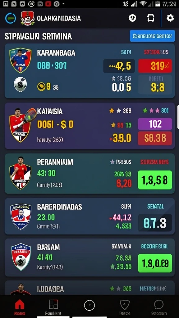 Fitur turnamen untuk bersaing dengan pemain lain.