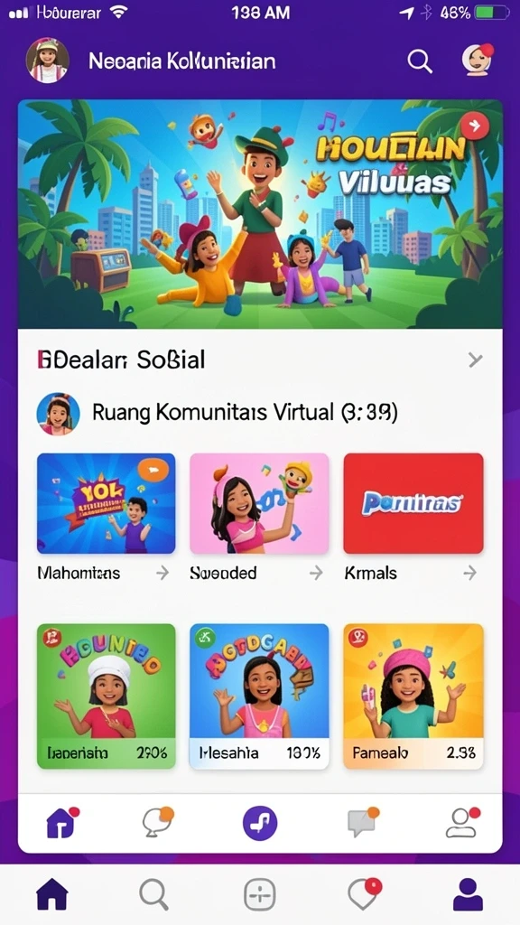 Karakter unik yang bisa dipilih sesuai selera pemain.