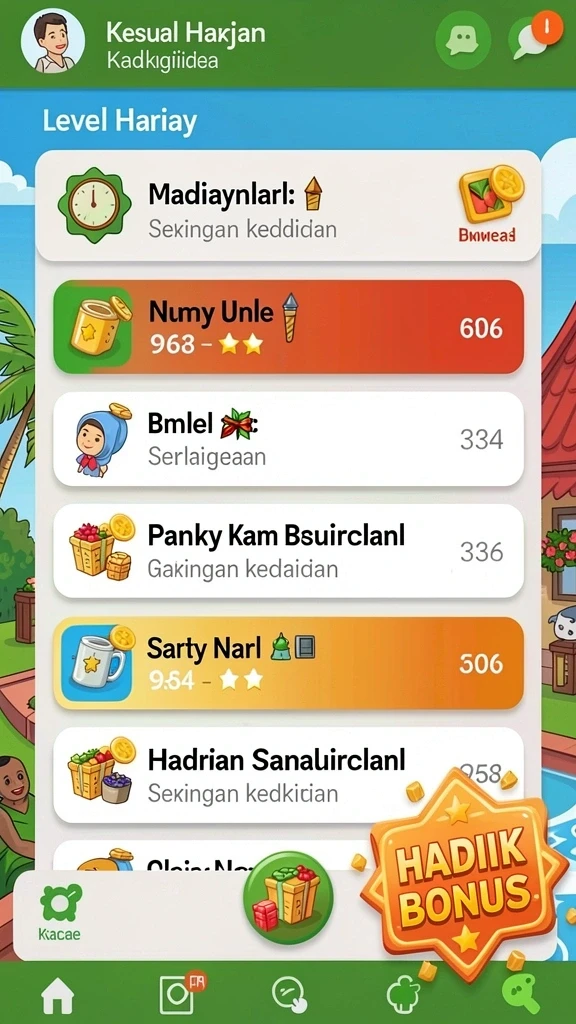 Tampilan awal yang menarik dengan grafik mengesankan.
