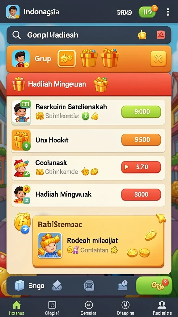 Fitur sosial yang memungkinkan interaksi dengan pemain lain.