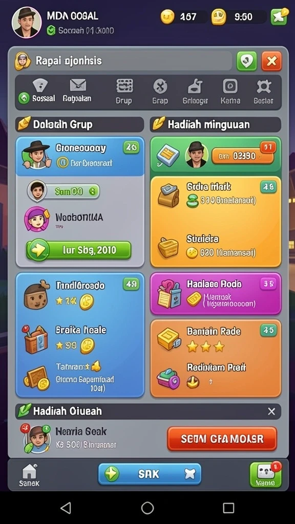 Tampilan antarmuka yang intuitif dan menarik.