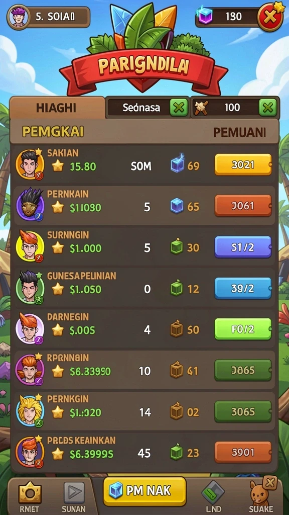 Tampilan antarmuka yang user-friendly.
