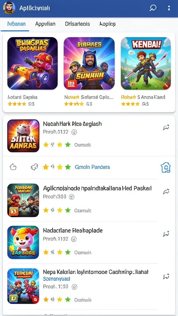 Tampilan utama yang menarik dan intuitif.