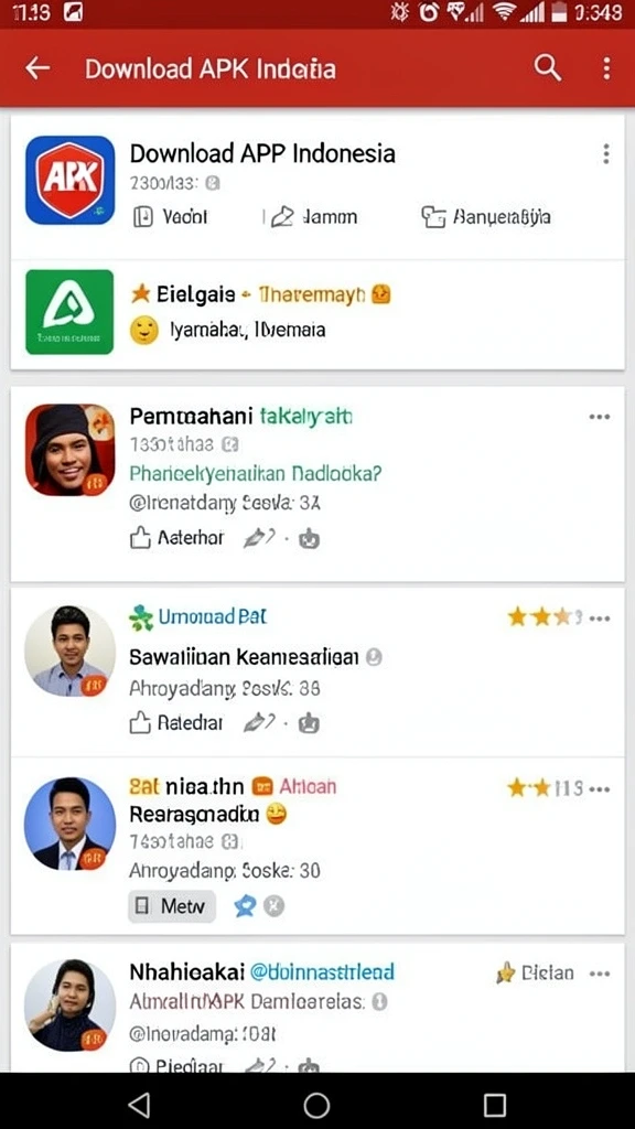 Tampilan antarmuka utama yang menawan.