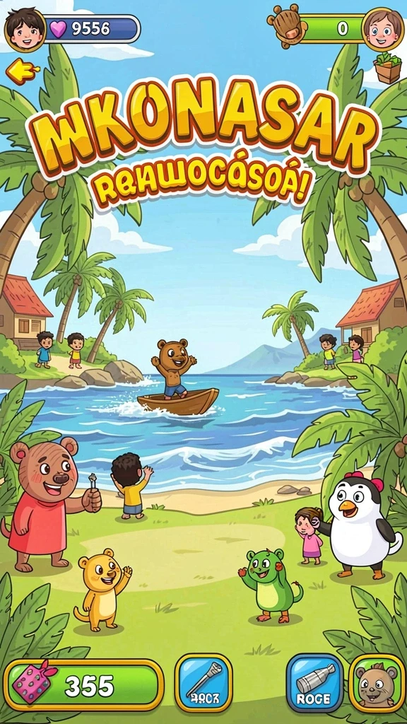 Momen seru saat menyelesaikan tantangan bersama teman.