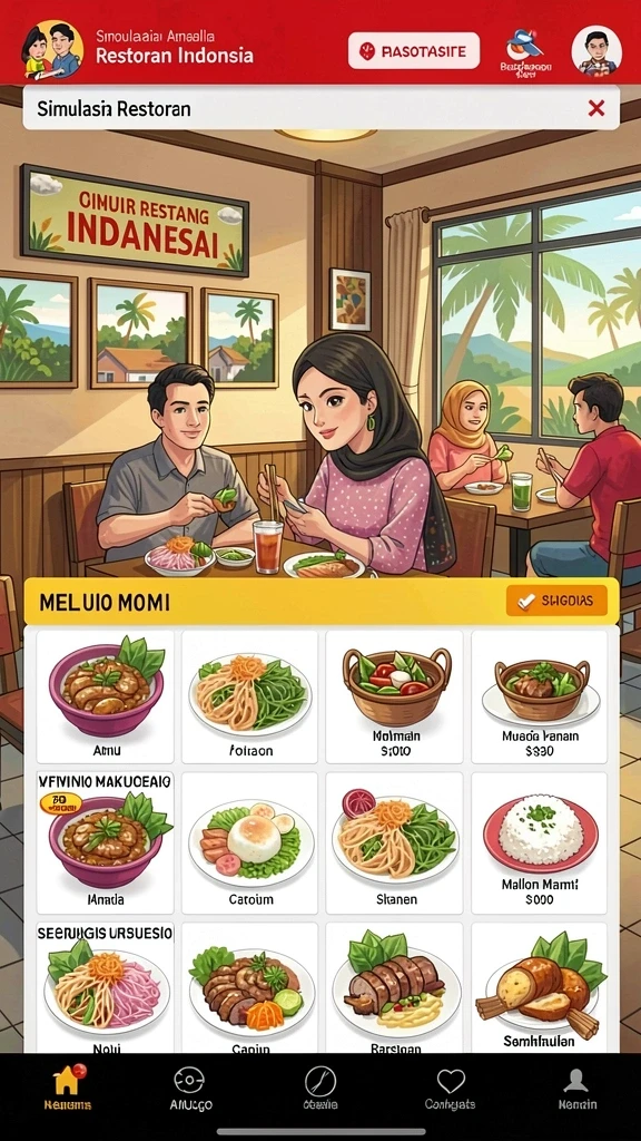 Tampilan antarmuka yang menarik dan intuitif.