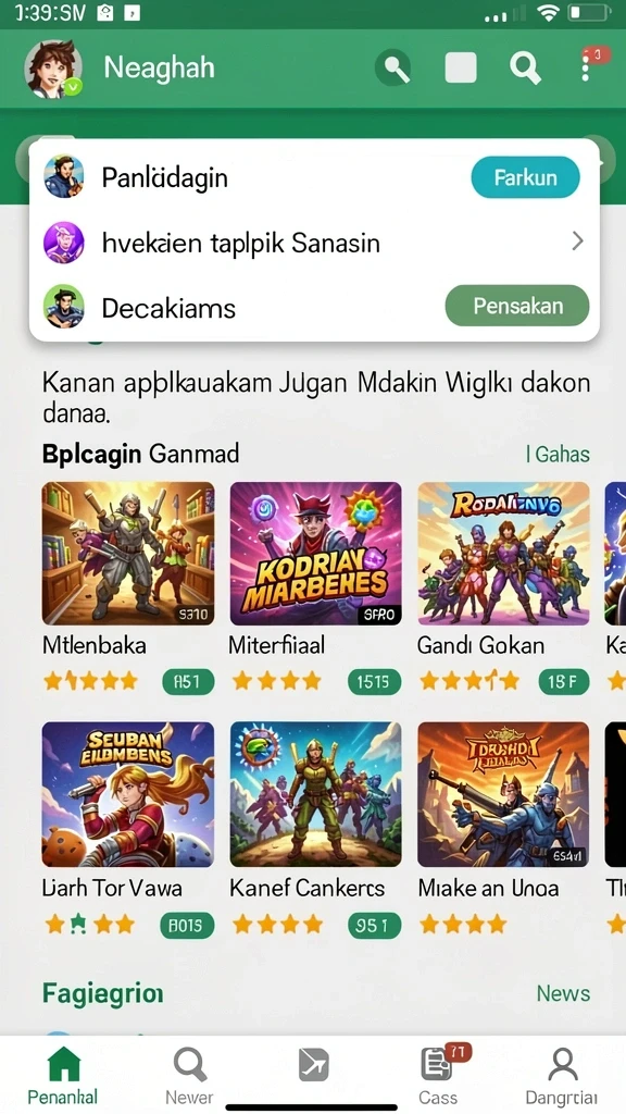 Tampilan antarmuka yang menarik dan mudah digunakan.