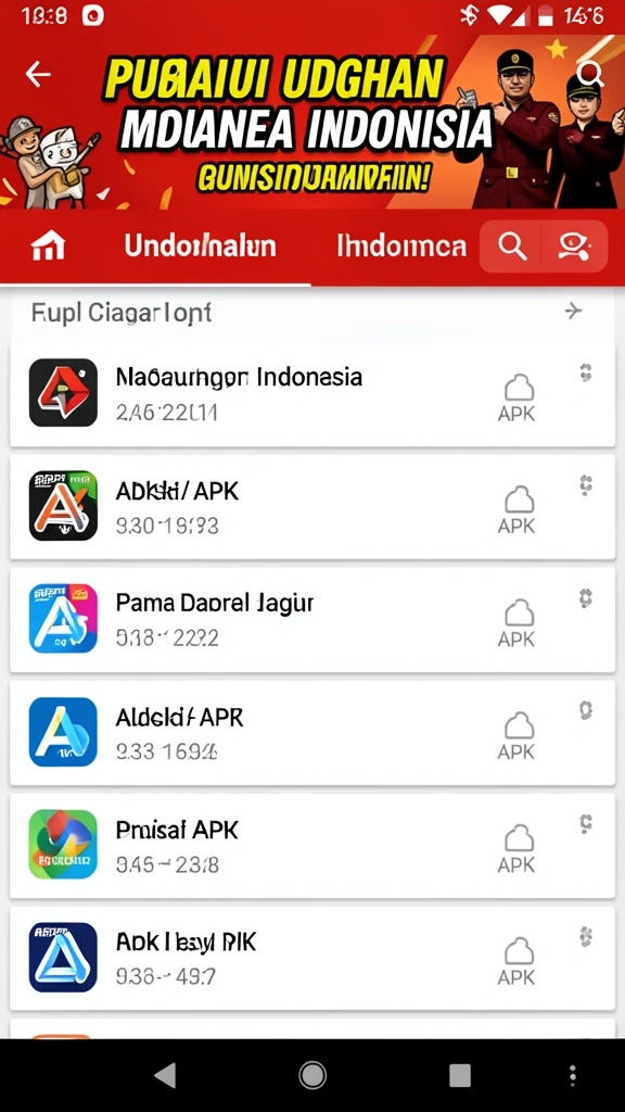 Tampilan awal yang menarik dan user-friendly.
